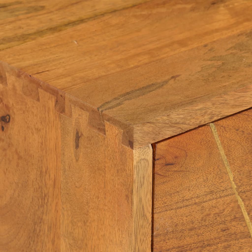 vidaXL Mueble para TV de madera maciza de mango 85x35x47 cm