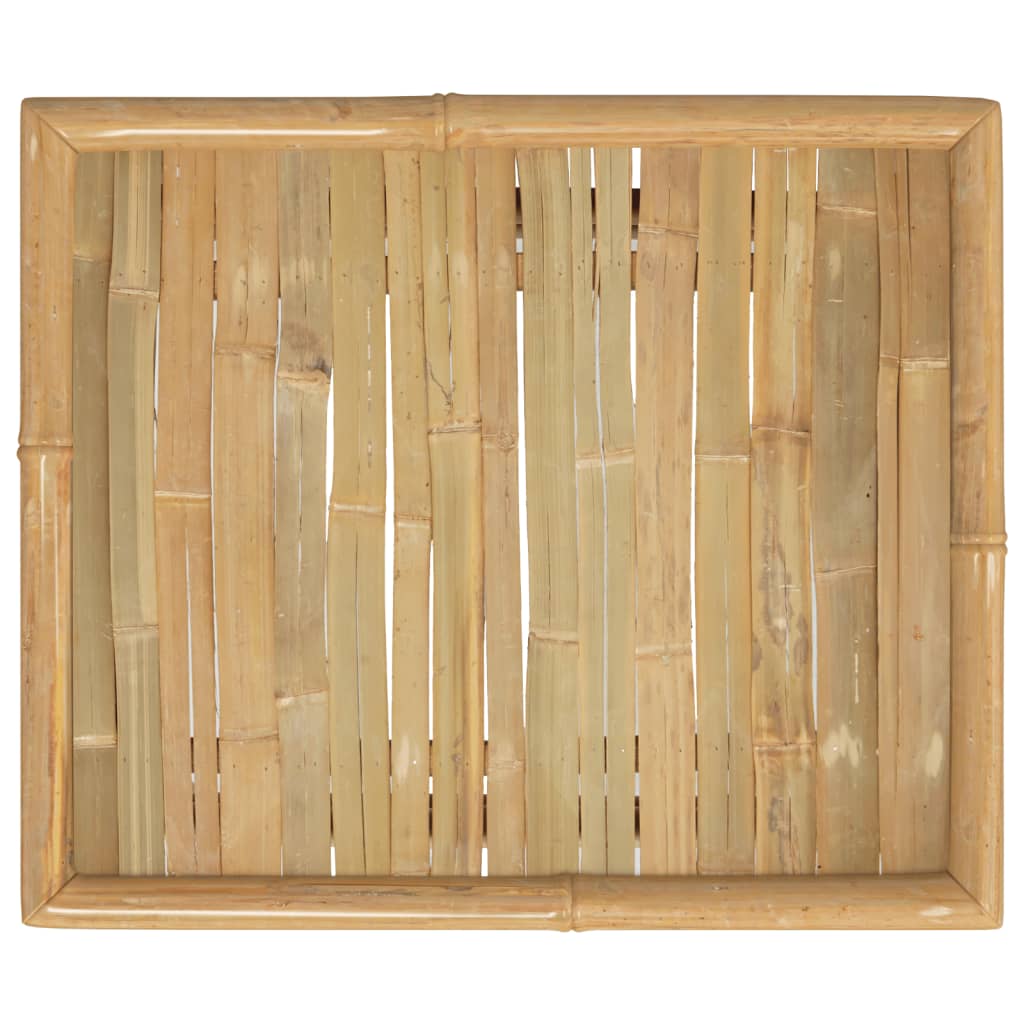 vidaXL Mesa de jardín bambú 65x55x30 cm