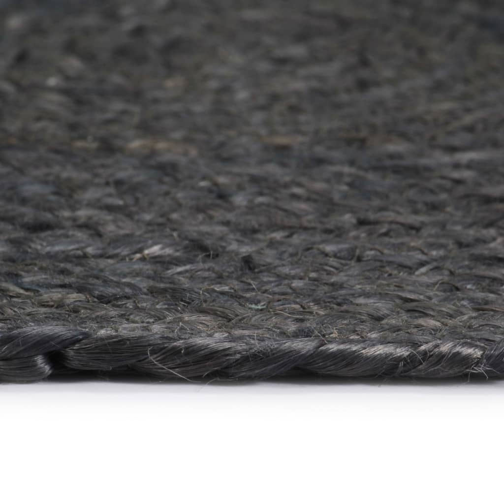 vidaXL Manteles individuales redondos 6 uds yute gris oscuro liso 38cm