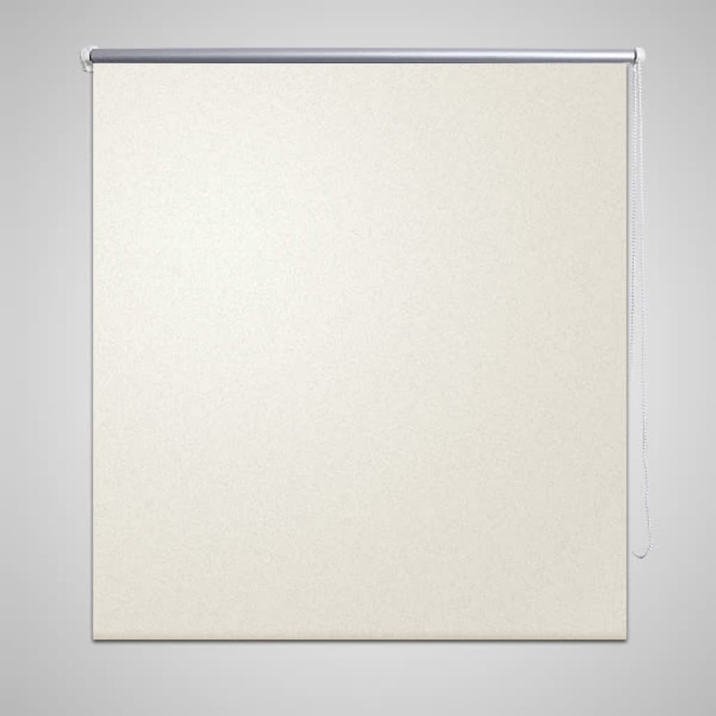vidaXL Persiana opaca enrollable 120x175 cm blanco crudo