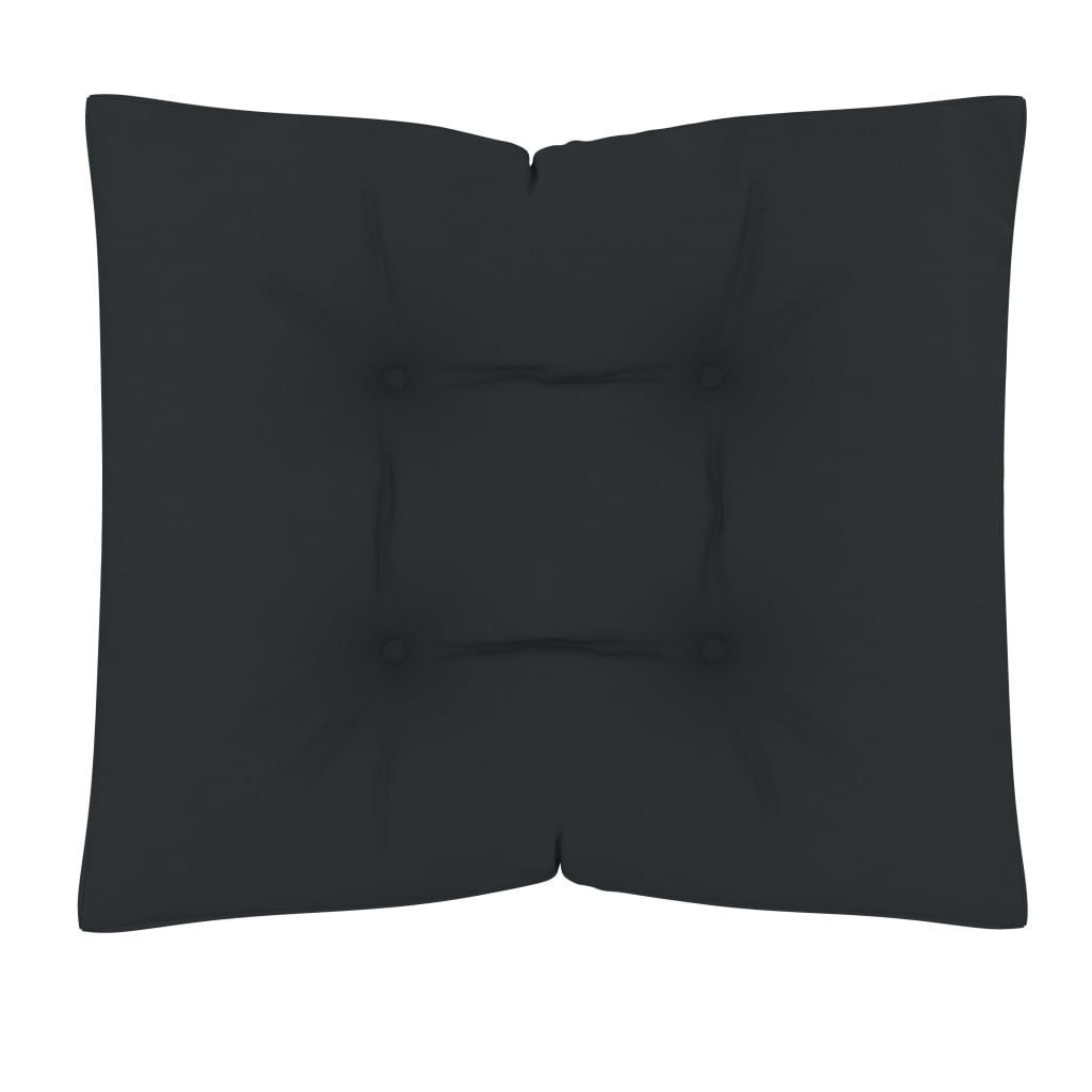 vidaXL Cojines para muebles de palés 2 piezas tela gris antracita