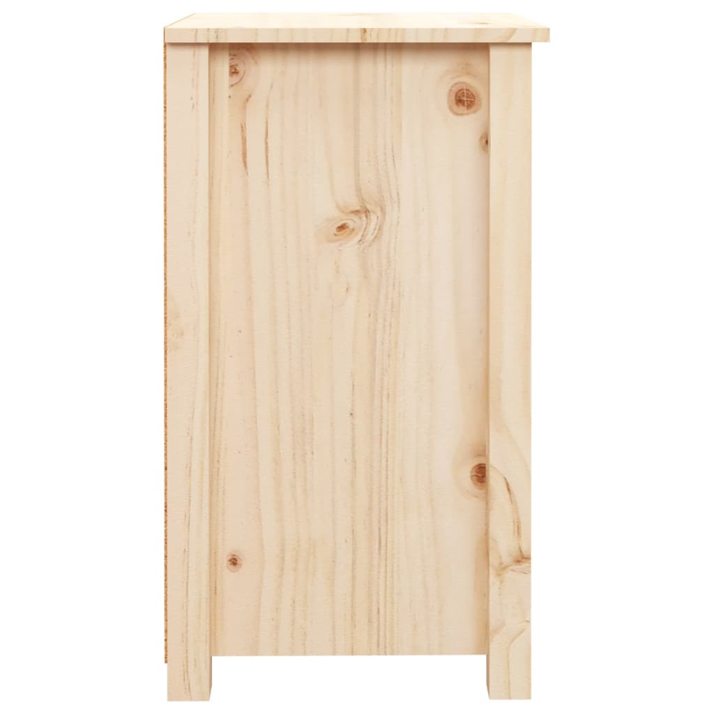 vidaXL Mesita de noche madera maciza de pino 40x35x61,5 cm
