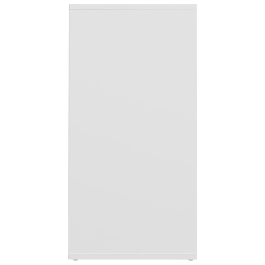 vidaXL Mueble zapatero de madera contrachapada blanco 31,5x35x70 cm