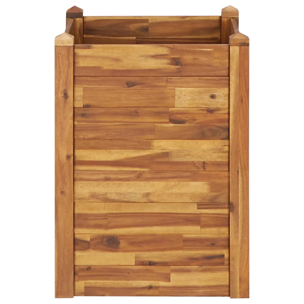 vidaXL Arriate de madera maciza de acacia 60x60x84 cm