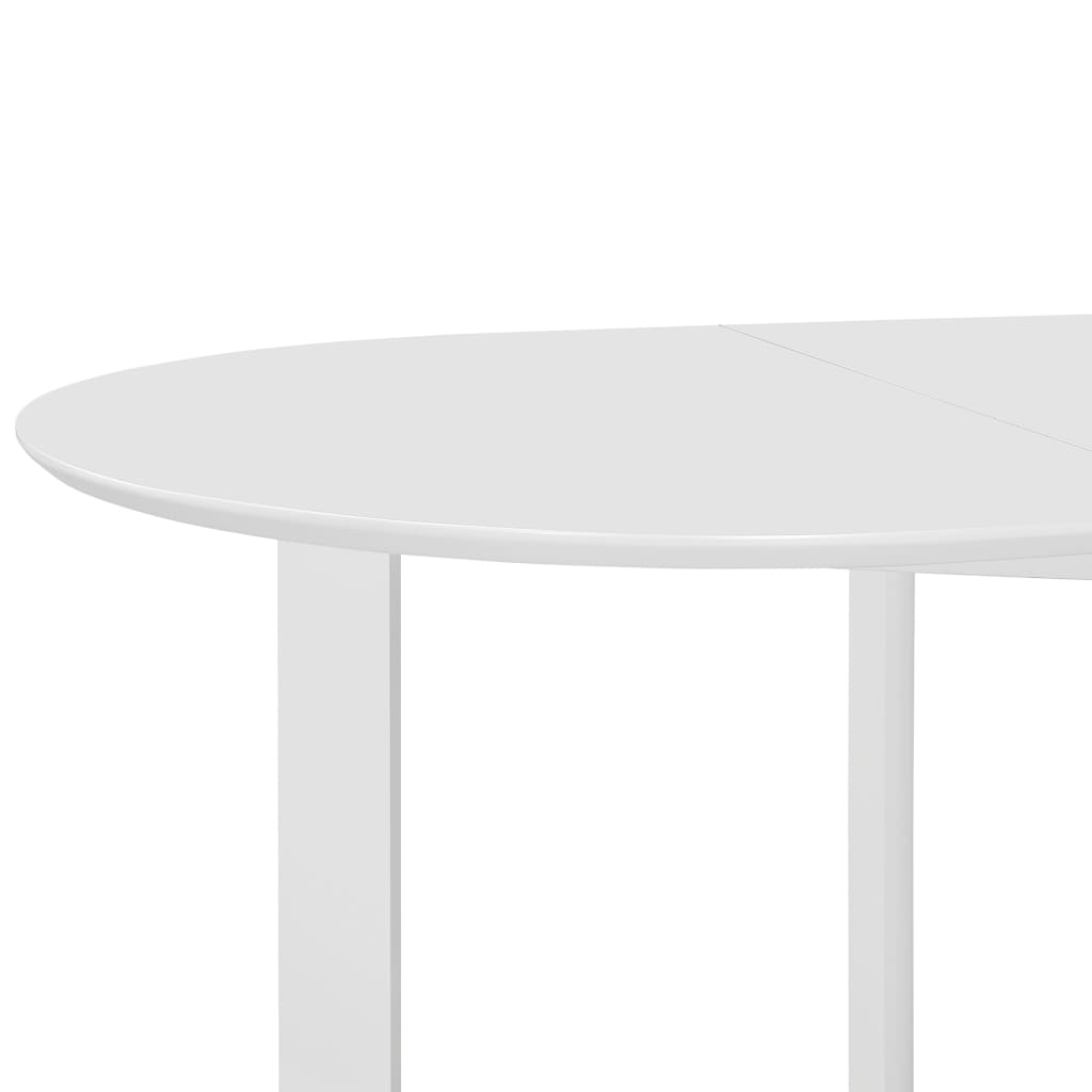 vidaXL Juego de muebles de comedor 7 piezas MDF blanco