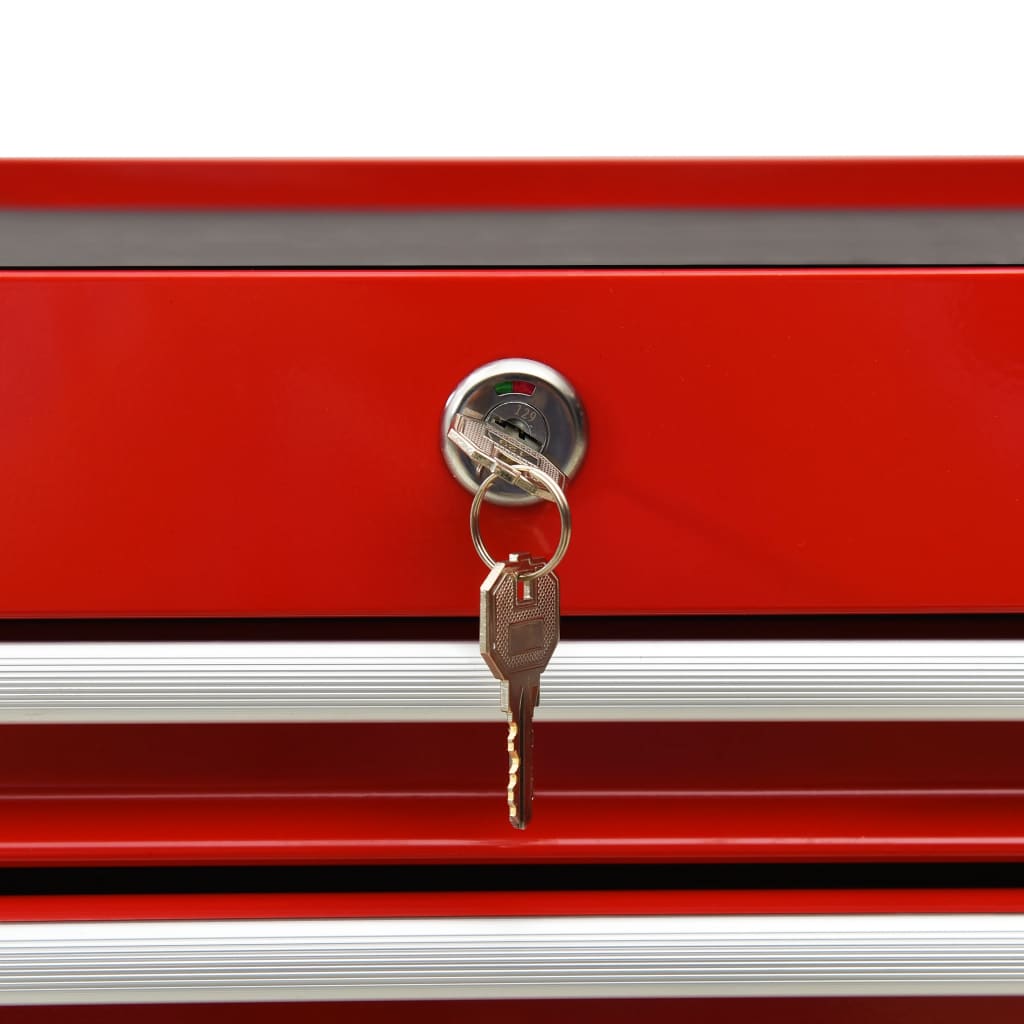 Carro Para Herramientas Con 15 Cajones Acero Rojo Vidaxl con Ofertas en  Carrefour