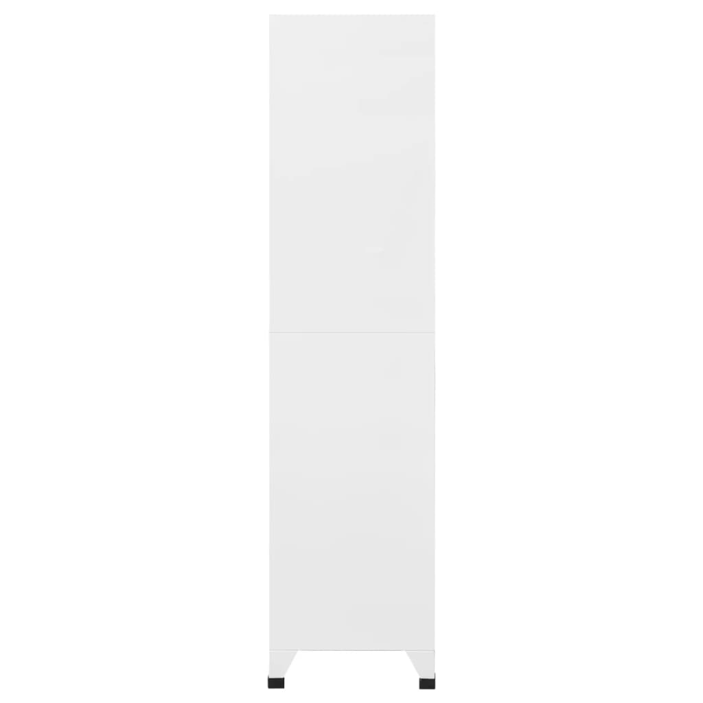 vidaXL Taquilla de acero blanco 90x45x180 cm