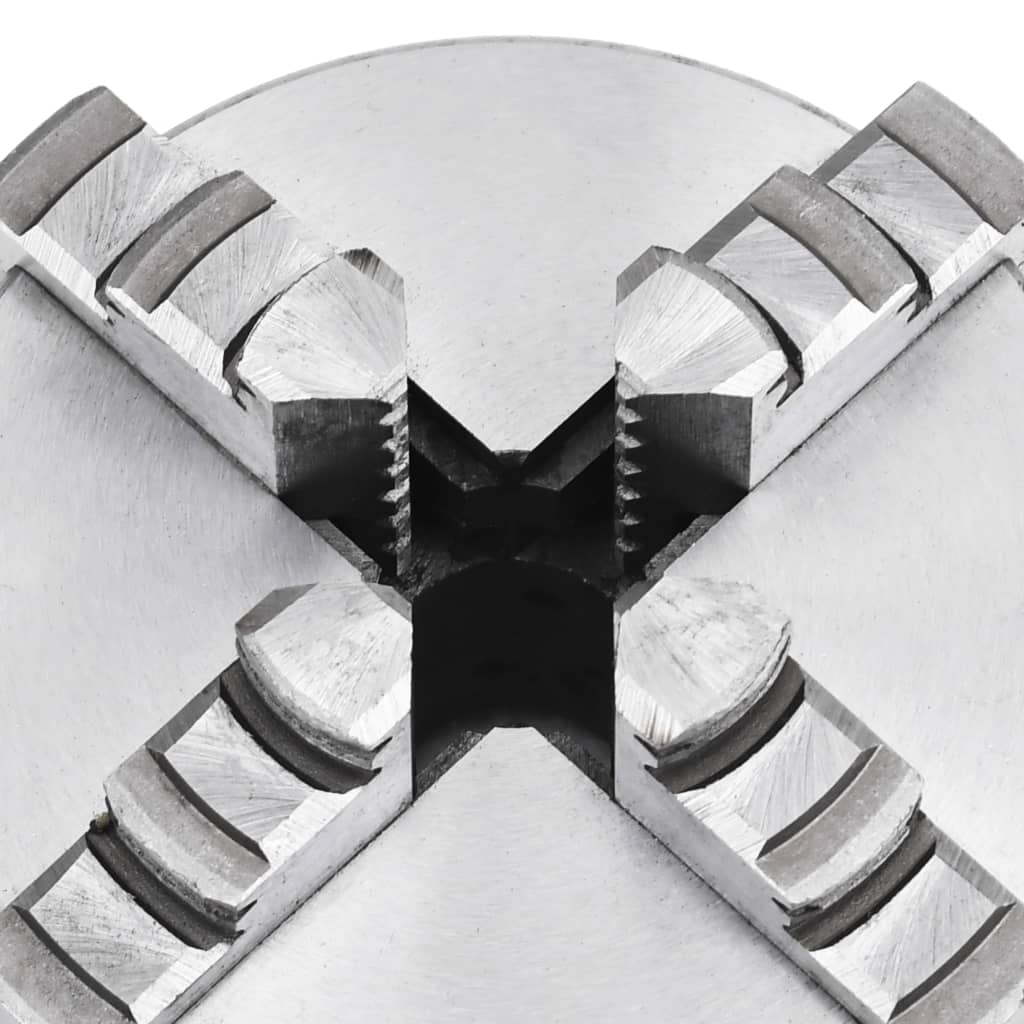 vidaXL Mandril de torno autocentrante de 4 mordazas 100 mm acero