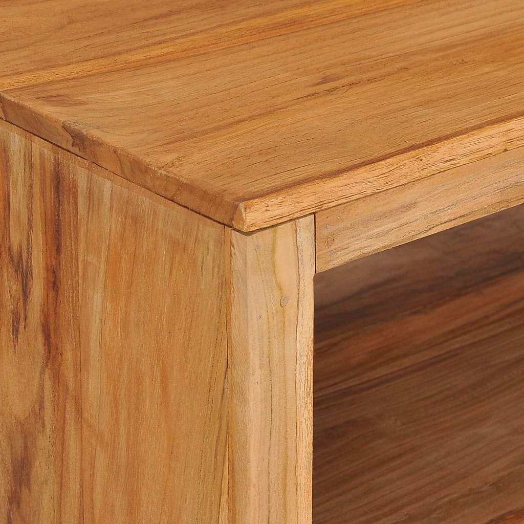 vidaXL Mesa de centro de madera maciza de teca 110x60x40 cm