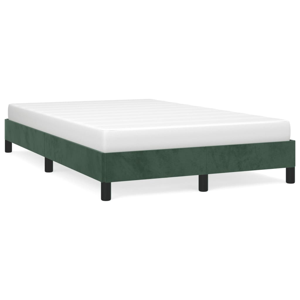 vidaXL Estructura de cama terciopelo verde 120x190 cm
