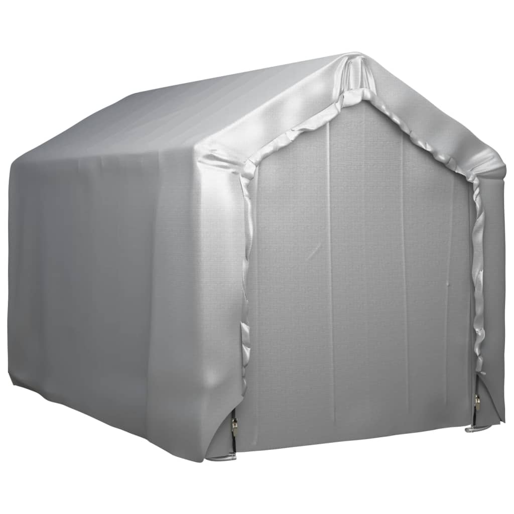 vidaXL Carpa de almacenamiento acero gris 180x300 cm