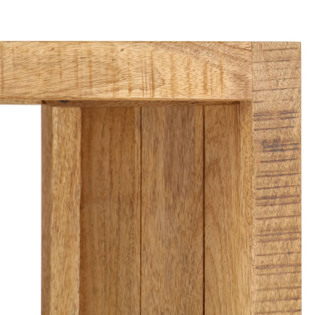 vidaXL Estantería madera maciza de mango 40x30x175 cm