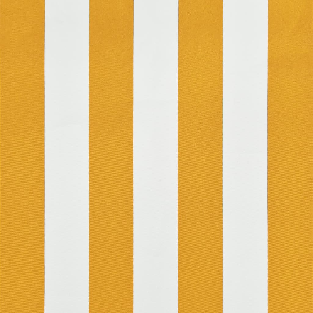 vidaXL Toldo retráctil amarillo y blanco 100x150 cm