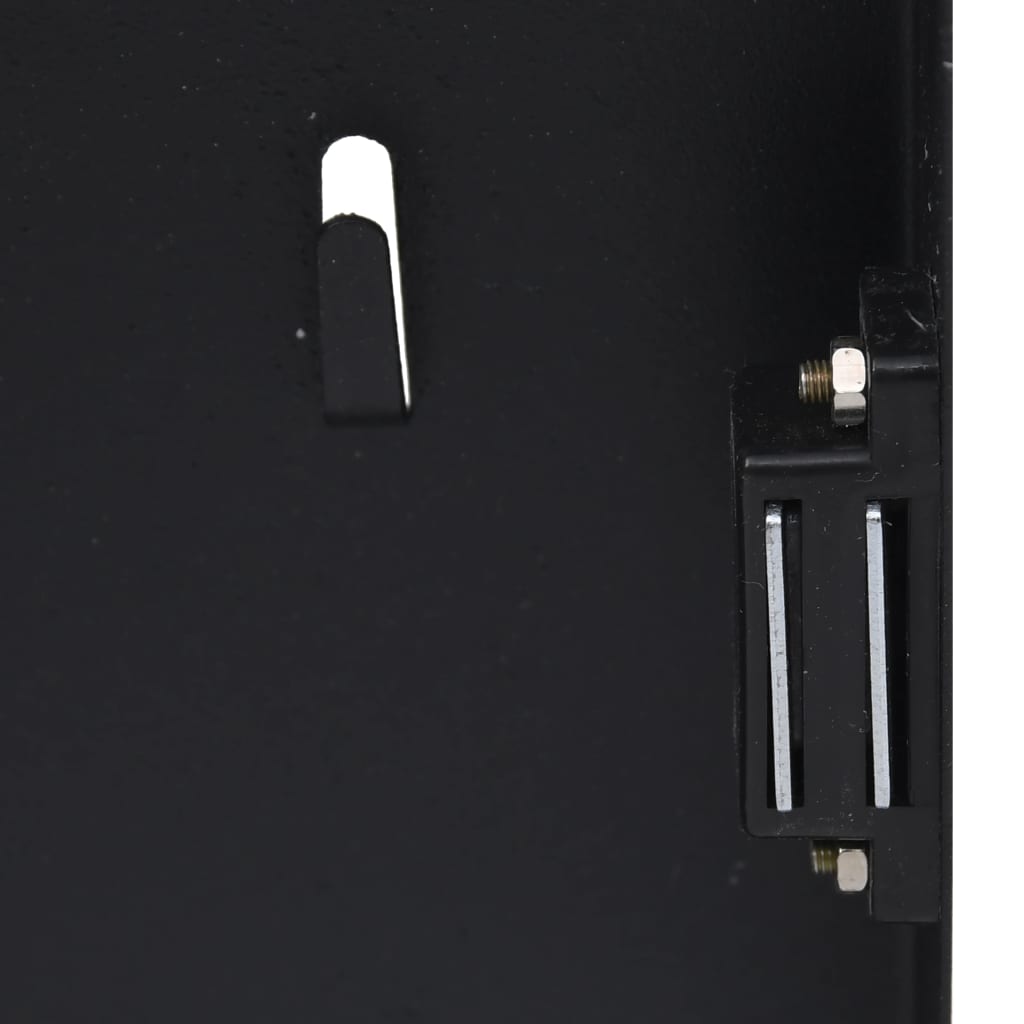 vidaXL Caja de llaves con tablero magnético negro 35x20x5,5 cm