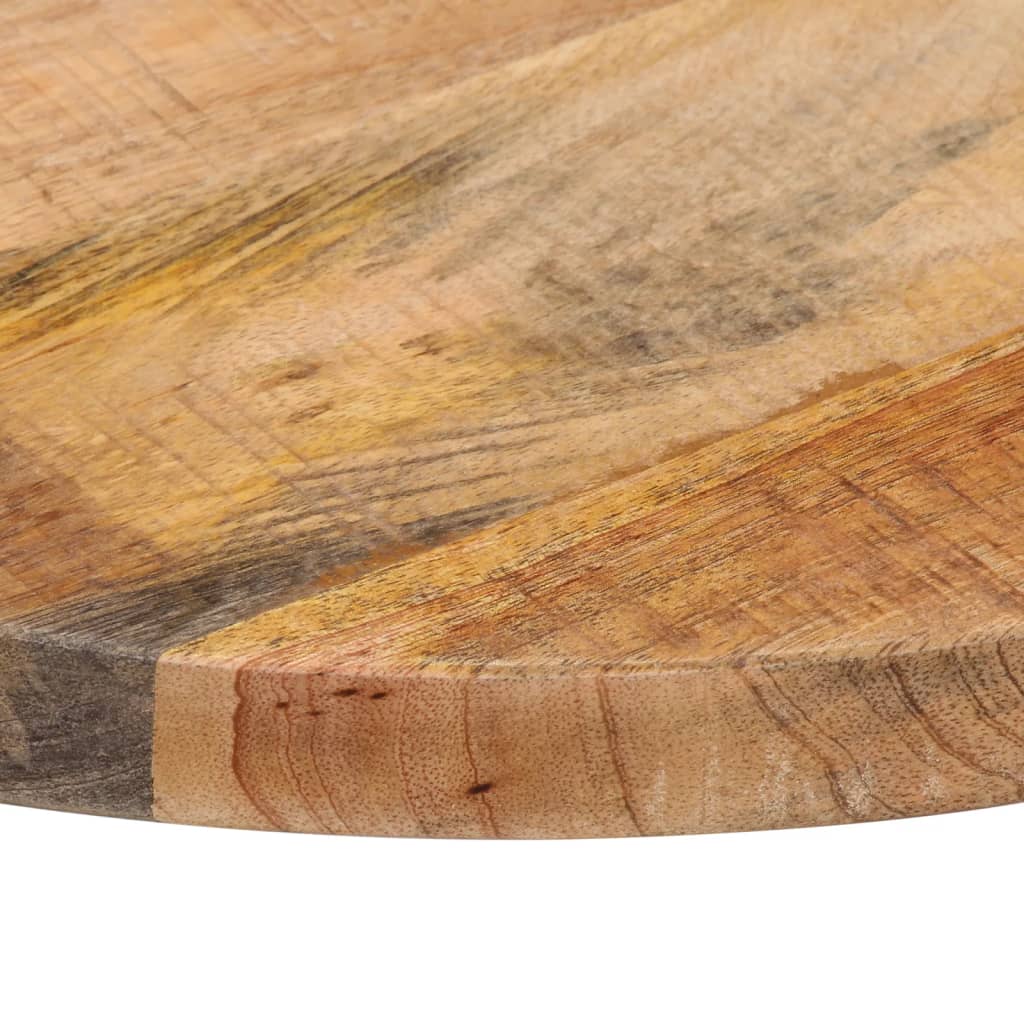 vidaXL Tablero de mesa redondo madera maciza mango rugosa Ø 40x3,8 cm