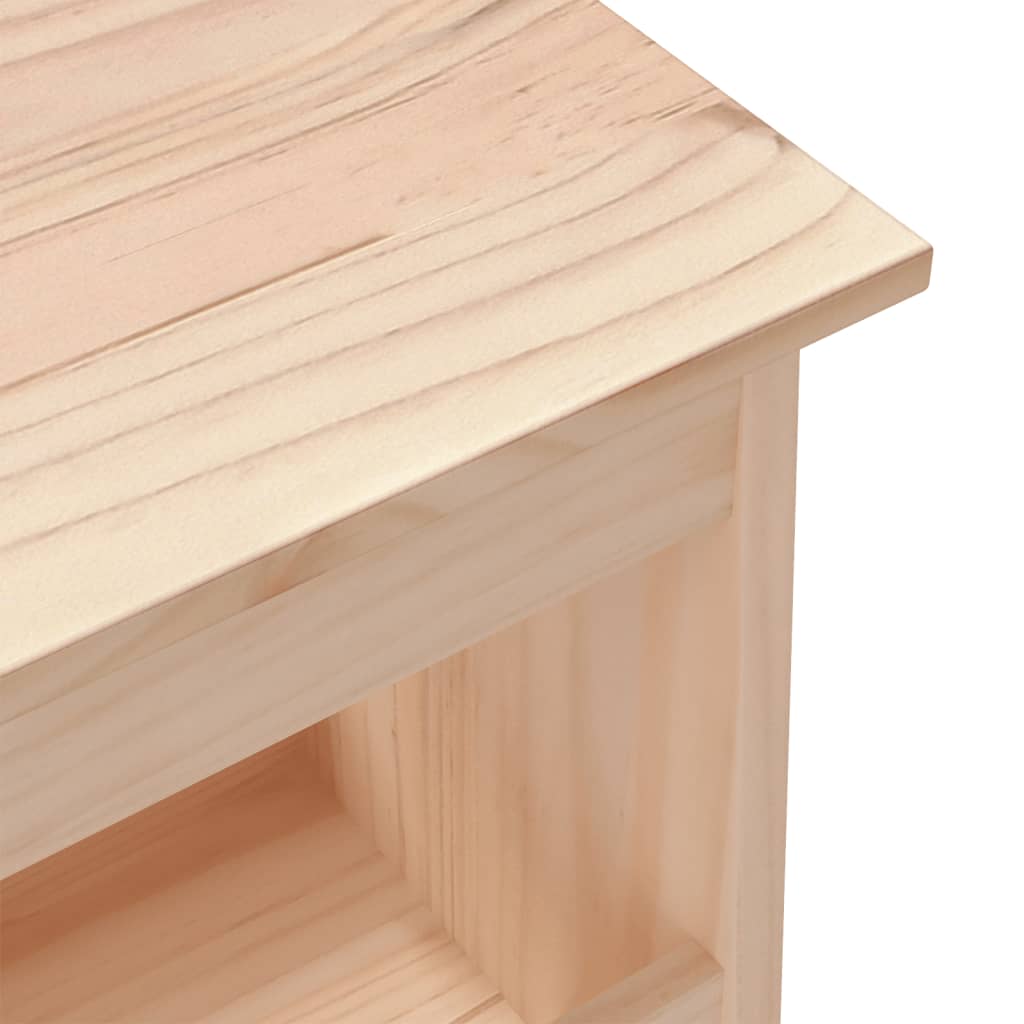 vidaXL Banco de recibidor madera maciza de pino 60x28x45 cm