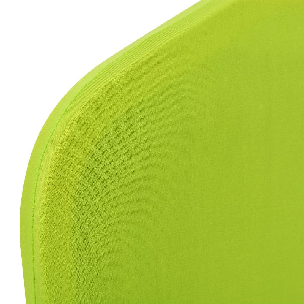 vidaXL Funda de silla elástica 6 unidades verde