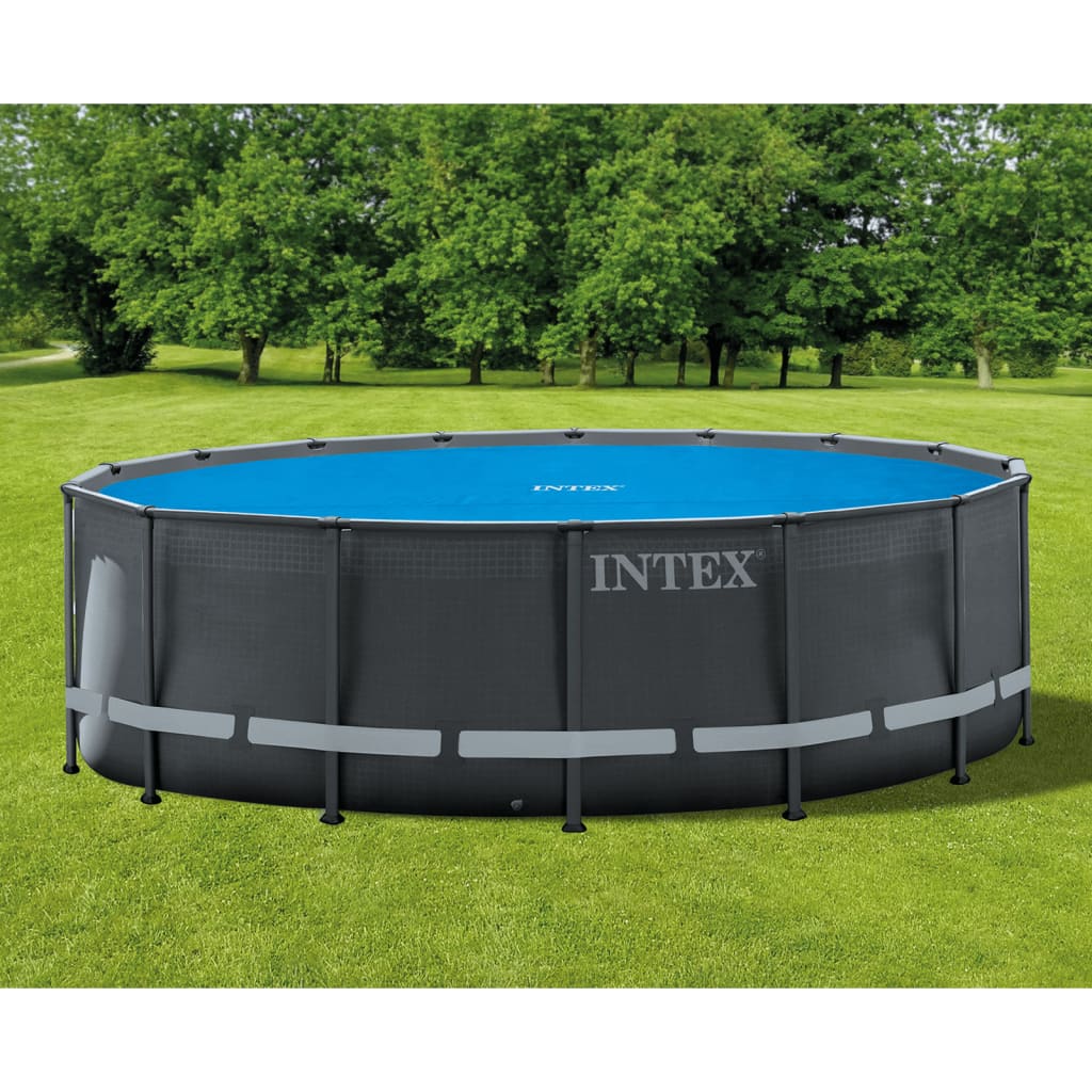 Intex Cubierta de piscina solar polietileno azul 470 cm