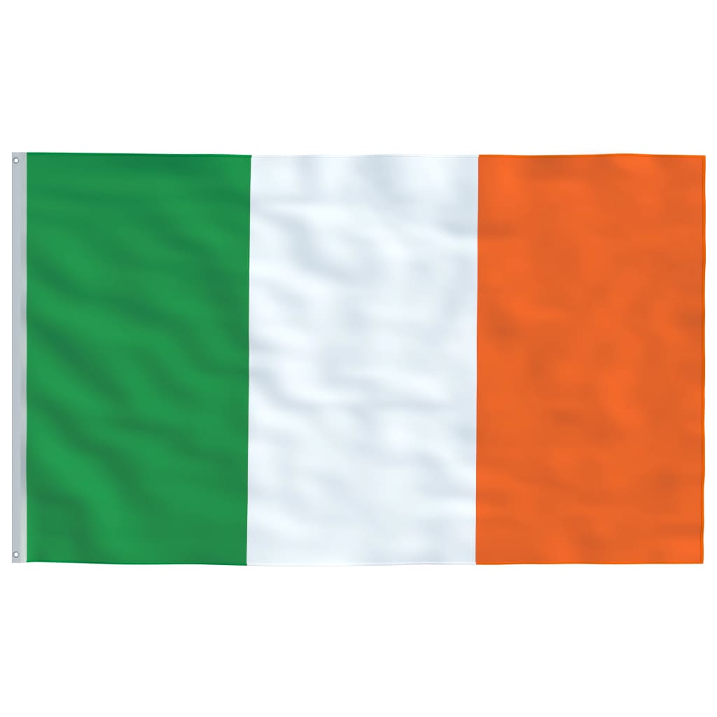 vidaXL Bandera de Irlanda y mástil de aluminio 4 m