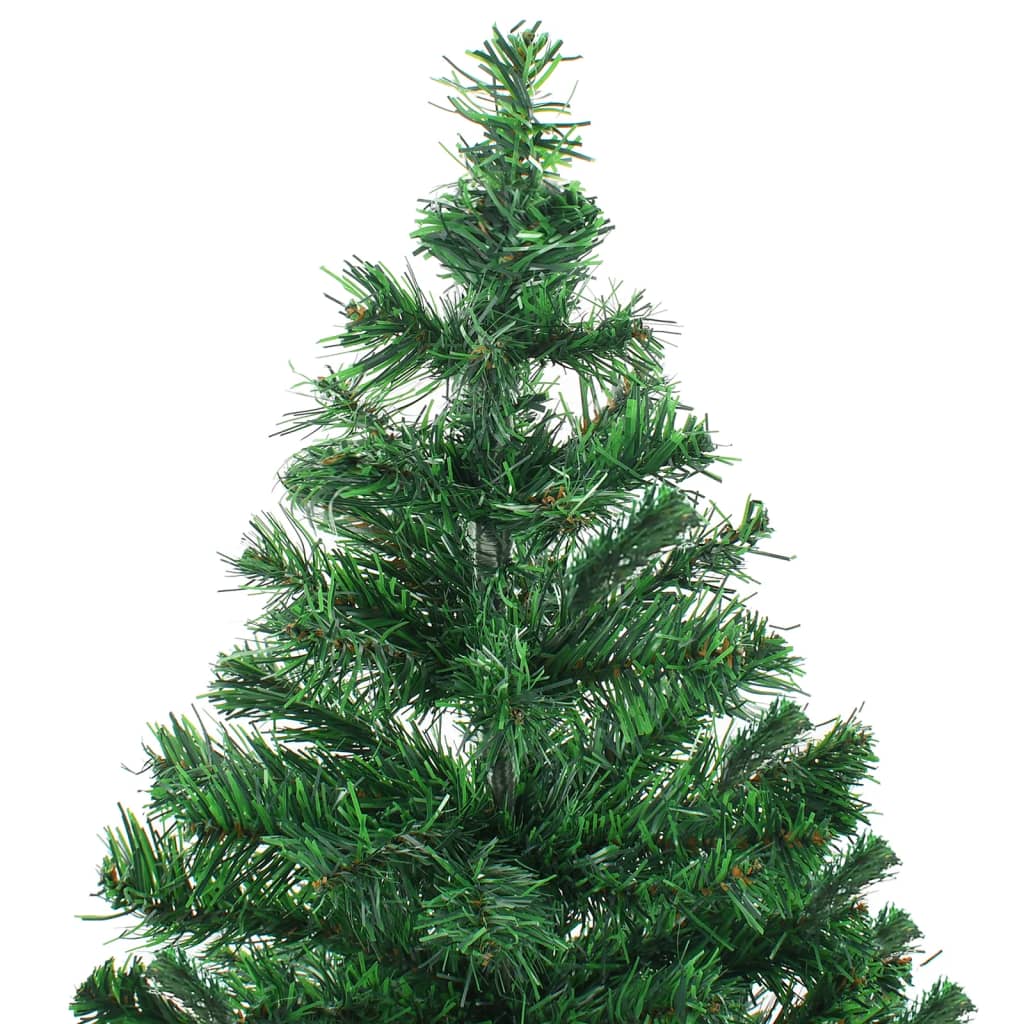 vidaXL Árbol de Navidad artificial con luces y soporte 230 ramas 120cm