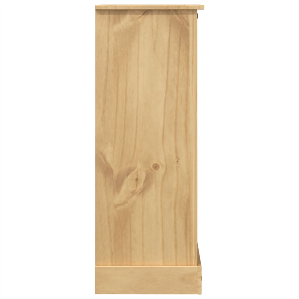vidaXL Cómoda cajonera Corona madera maciza de pino 80x43x114 cm