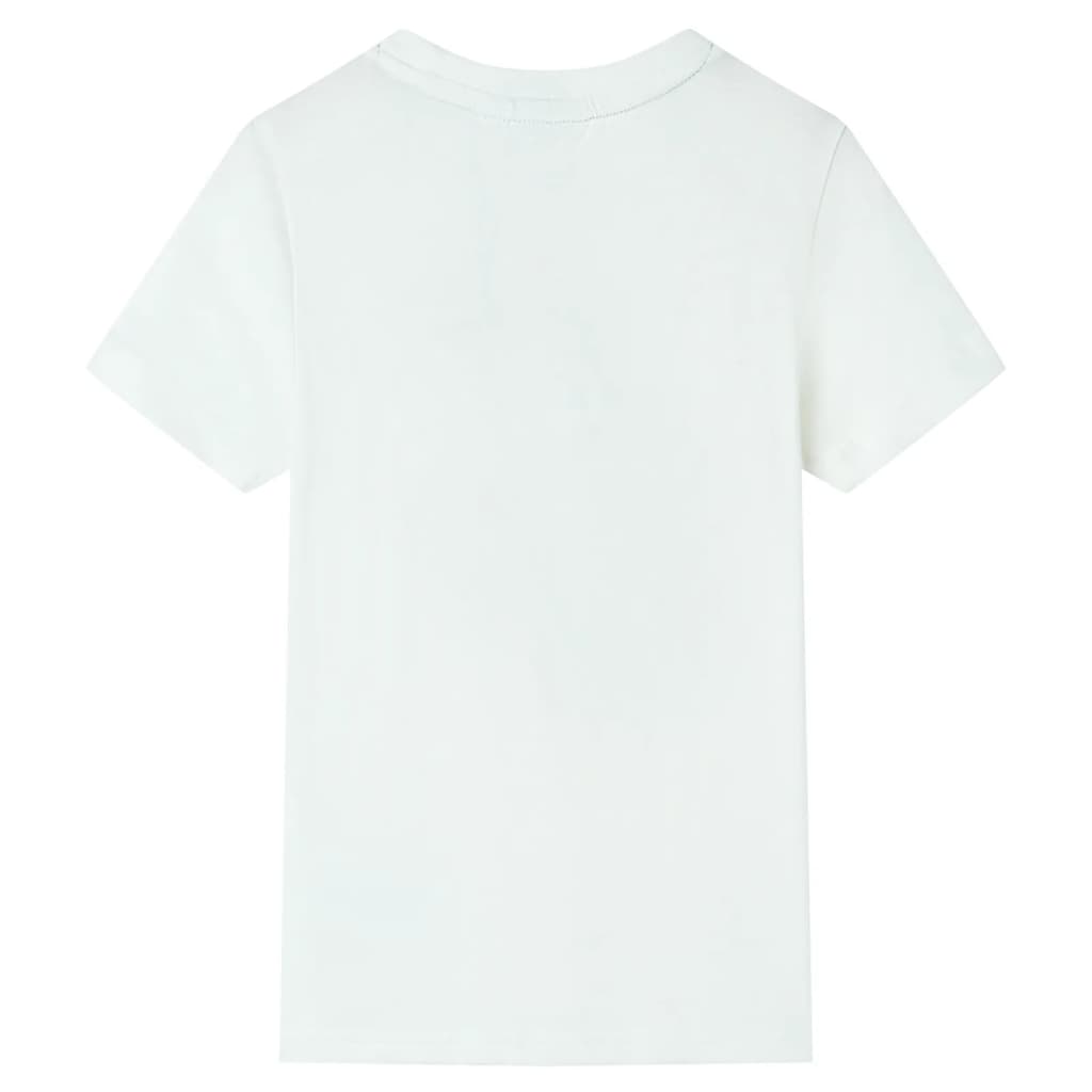 Camiseta de manga corta infantil color crudo 92
