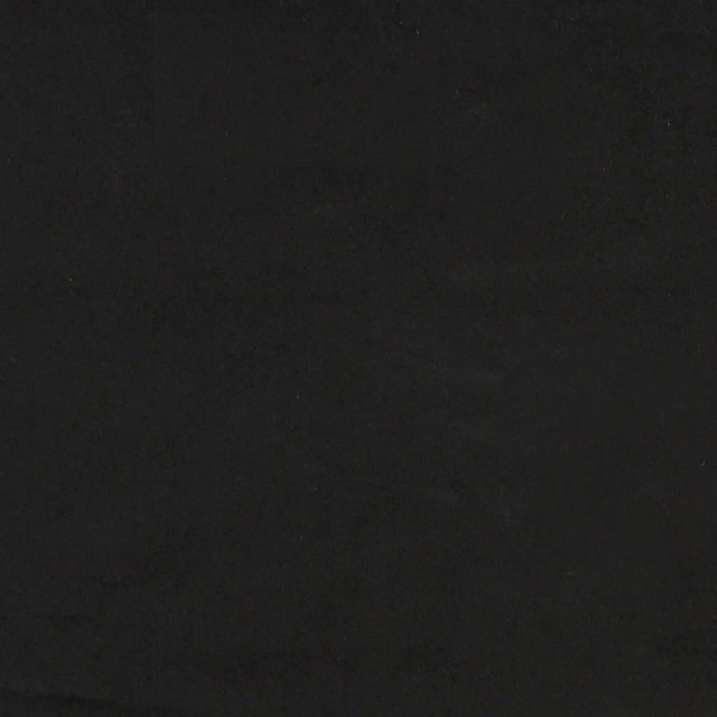 vidaXL Banco con respaldo terciopelo negro 119,5x64,5x75 cm