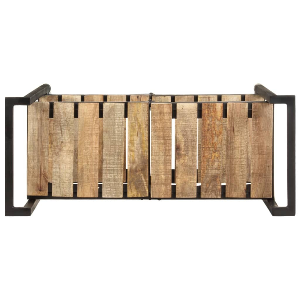 vidaXL Carrito de cocina de madera maciza de mango 87x36x81 cm