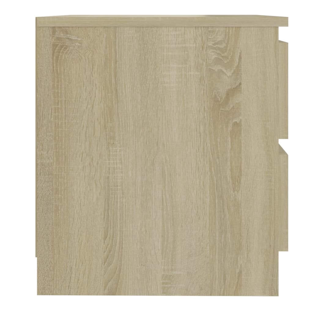 vidaXL Mesita de noche madera contrachapada roble Sonoma 50x39x43,5 cm