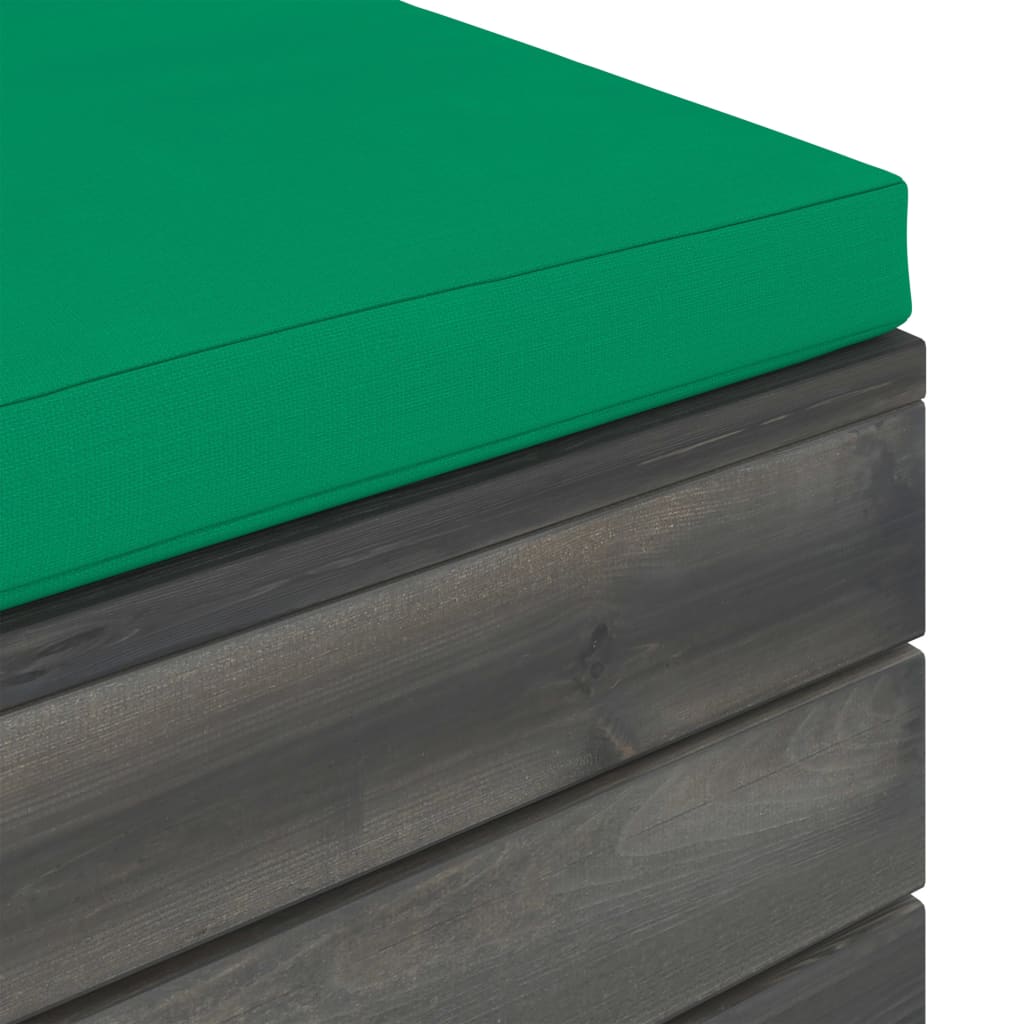 vidaXL Muebles de palets para jardín 6 pzas con cojines madera de pino