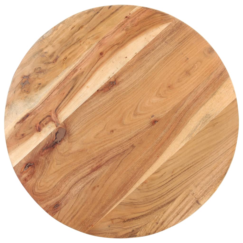 vidaXL Mesa de centro de madera maciza de acacia 60x60x40 cm