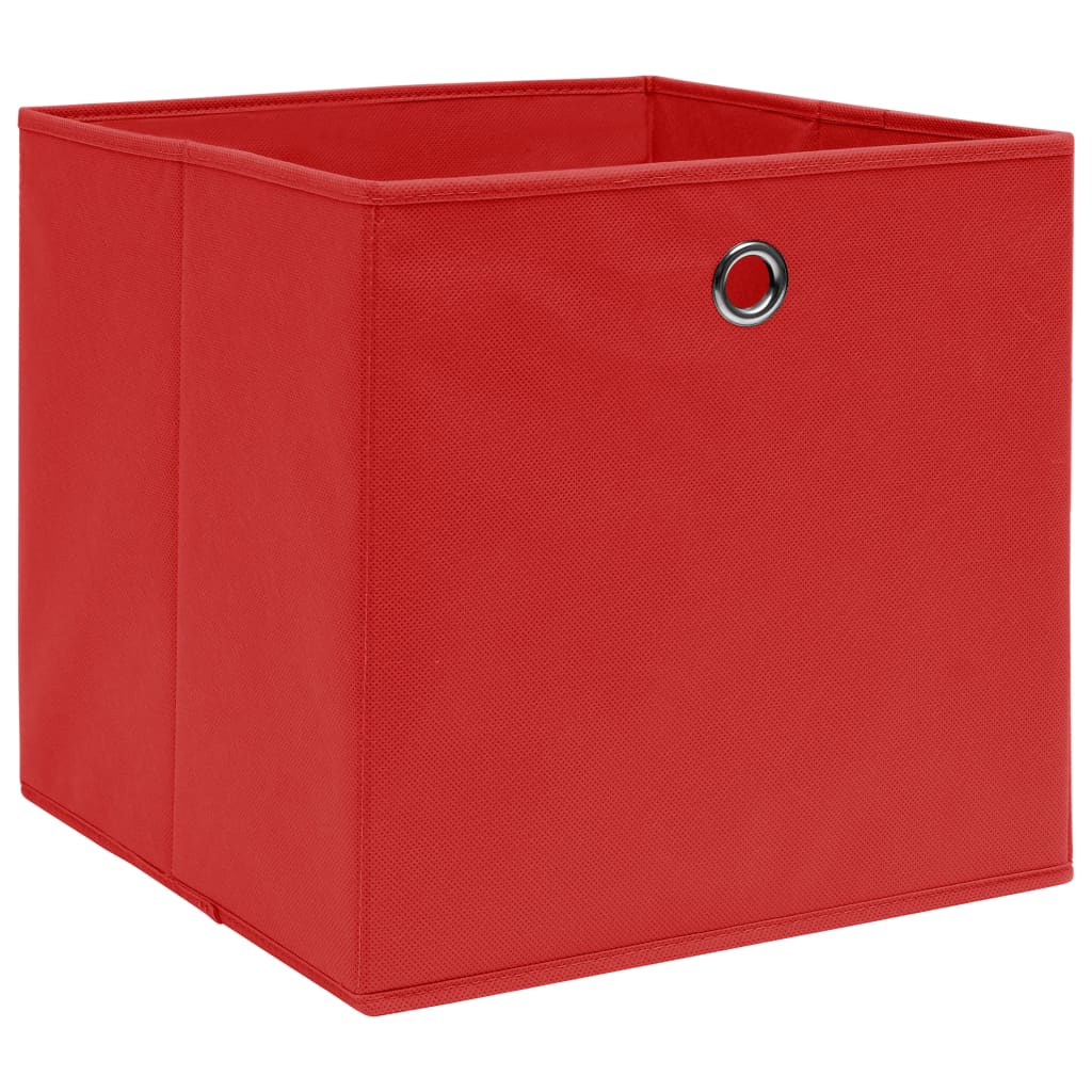 Cajas Almacenaje 10 Uds Tela No Tejida Rojo Oscuro 28x28x28 Cm Vidaxl con  Ofertas en Carrefour