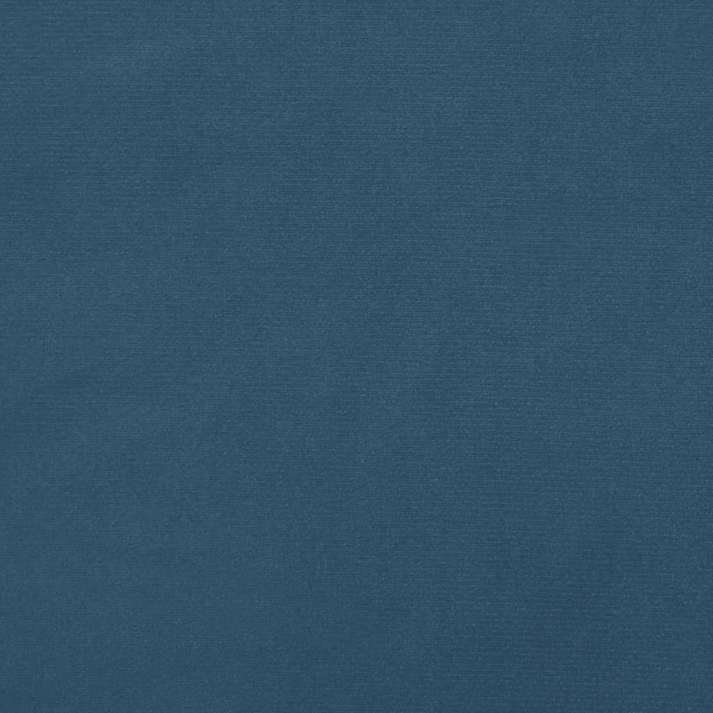 vidaXL Estructura de cama terciopelo azul oscuro 120x190 cm