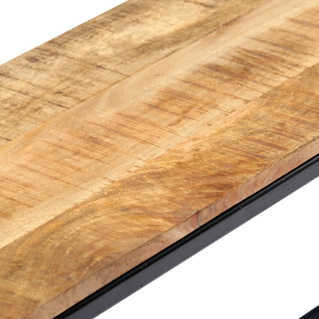 vidaXL Banco de comedor madera maciza de mango en bruto 120 cm