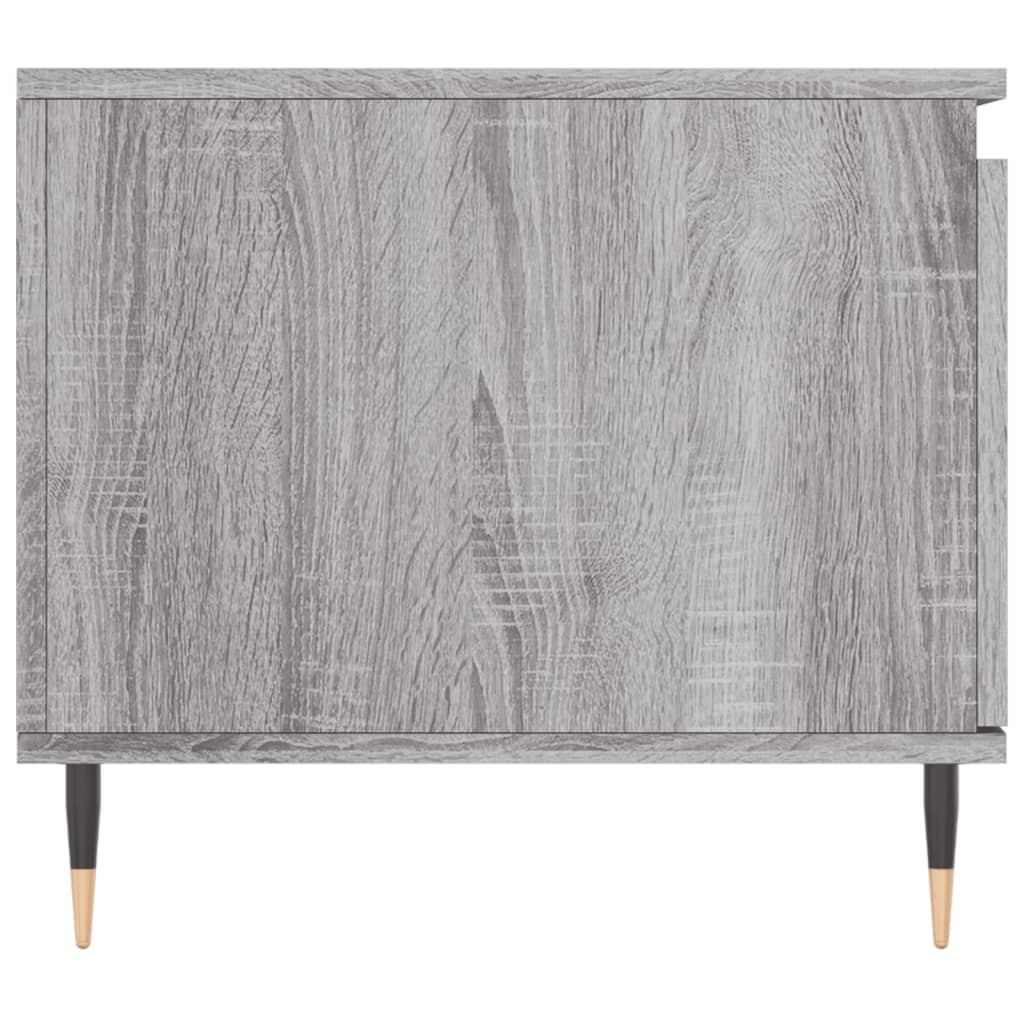 vidaXL Mesa de centro madera contrachapada gris Sonoma 100x50x45 cm