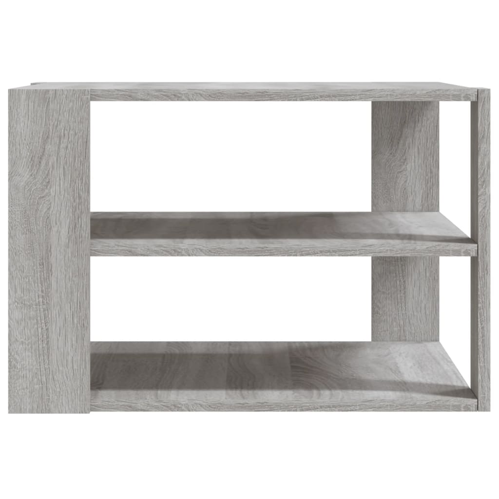 vidaXL Mesa de centro madera de ingeniería gris Sonoma 59,5x59,5x40 cm