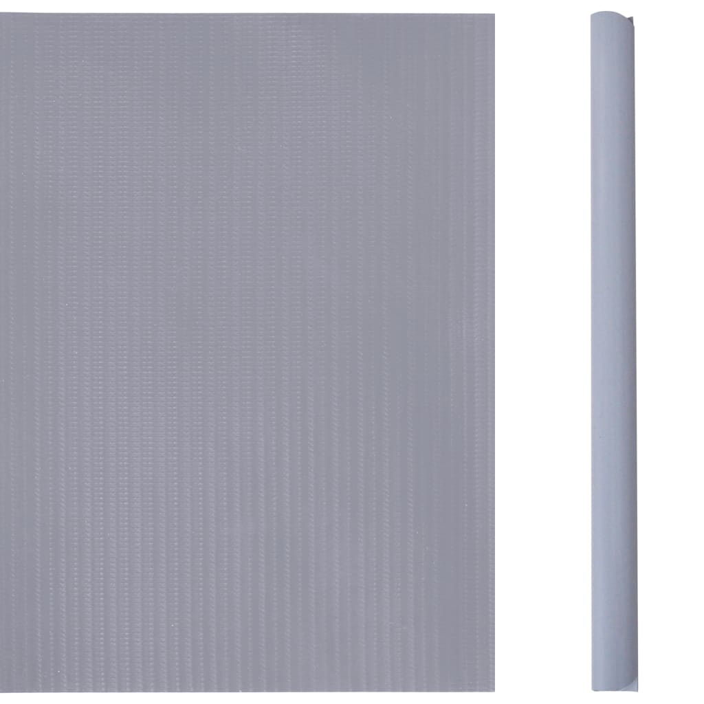 vidaXL Paneles de privacidad 4 uds PVC gris claro mate 35x0,19 m