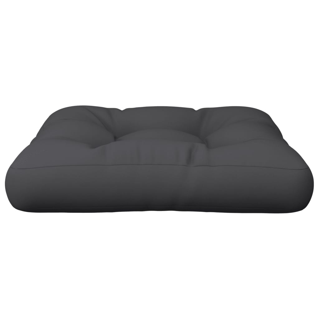 vidaXL Cojín para sofá de palets de tela negro 60x61,5x10 cm