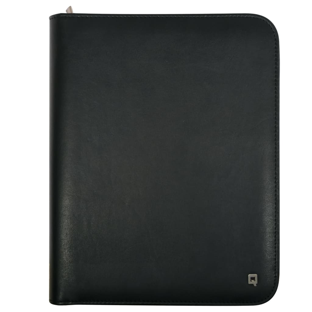 DESQ Carpeta para reuniones con libreta y soporte de tableta A5 negro