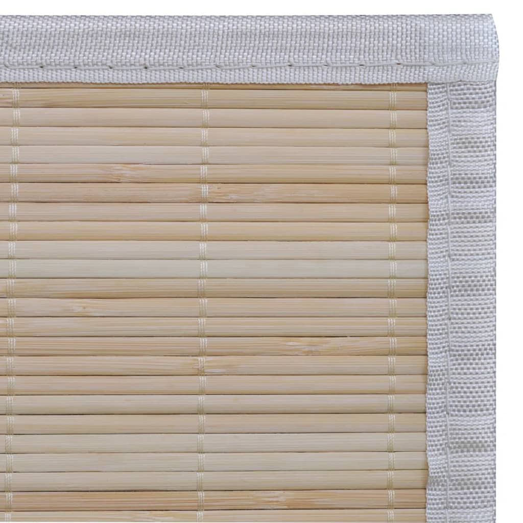 vidaXL Alfombras rectangulares de bambú natural 4 unidades 120x180 cm