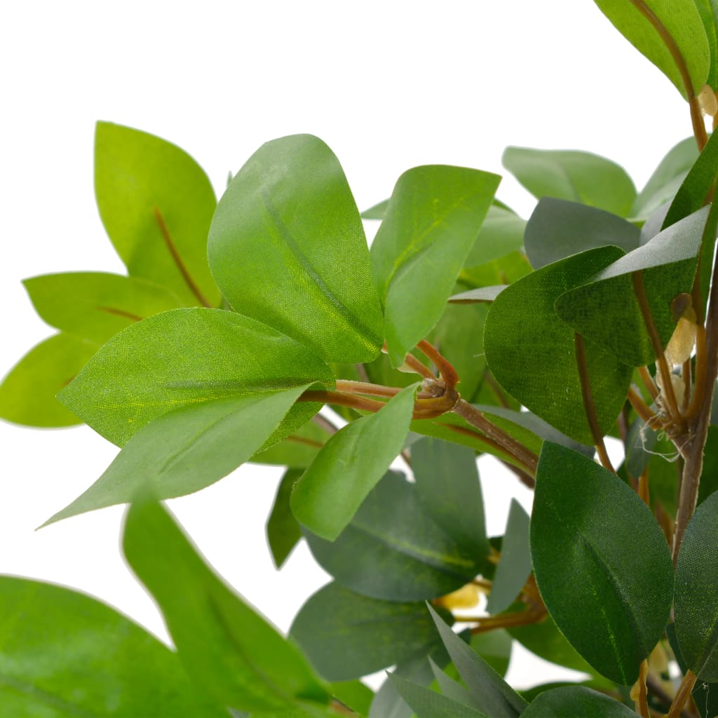 vidaXL Planta artificial árbol de laurel con macetero 120 cm verde