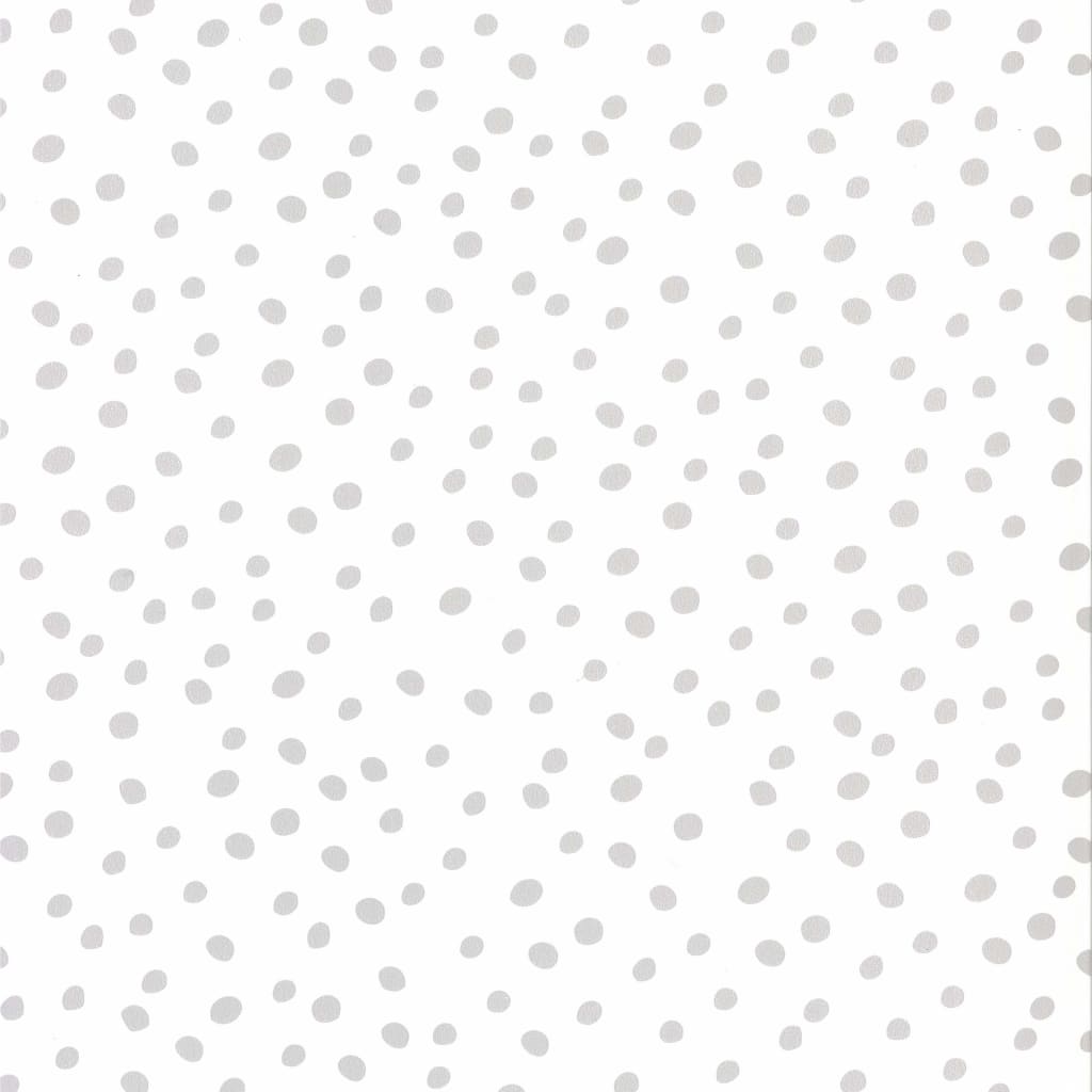 Noordwand Papel de pared Fabulous World Dots blanco y gris