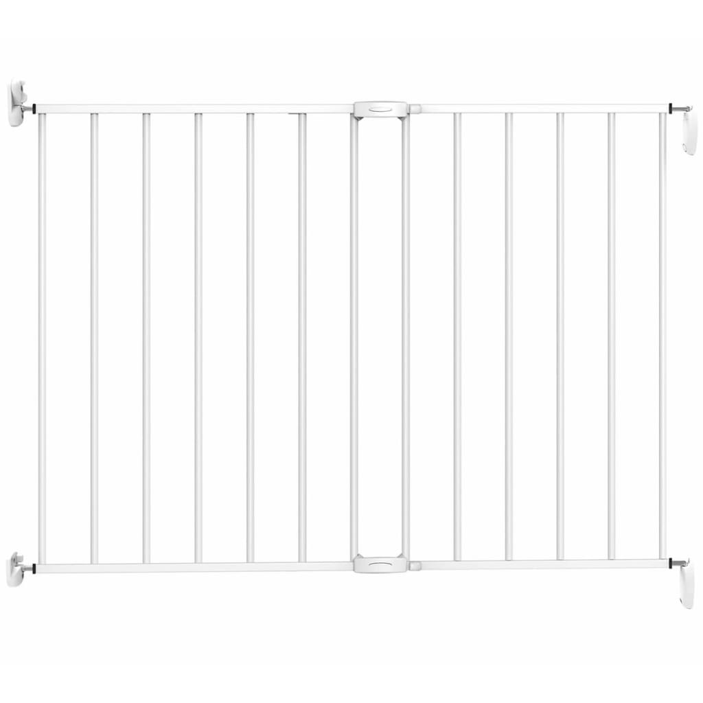 Noma Puerta de seguridad extensible 62-102 cm metal blanca 93361
