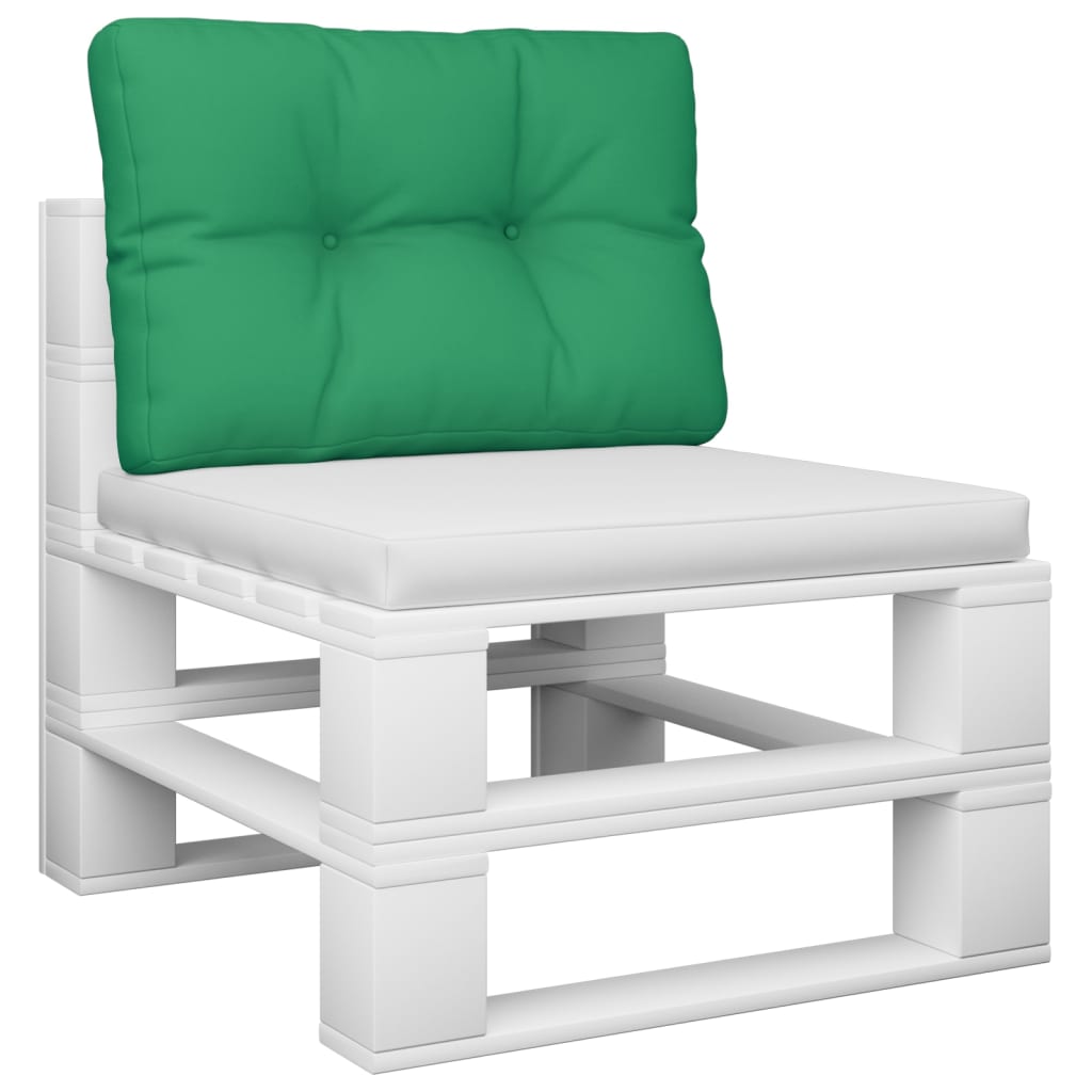 vidaXL Cojín para sofá de palets tela verde 50x40x12 cm