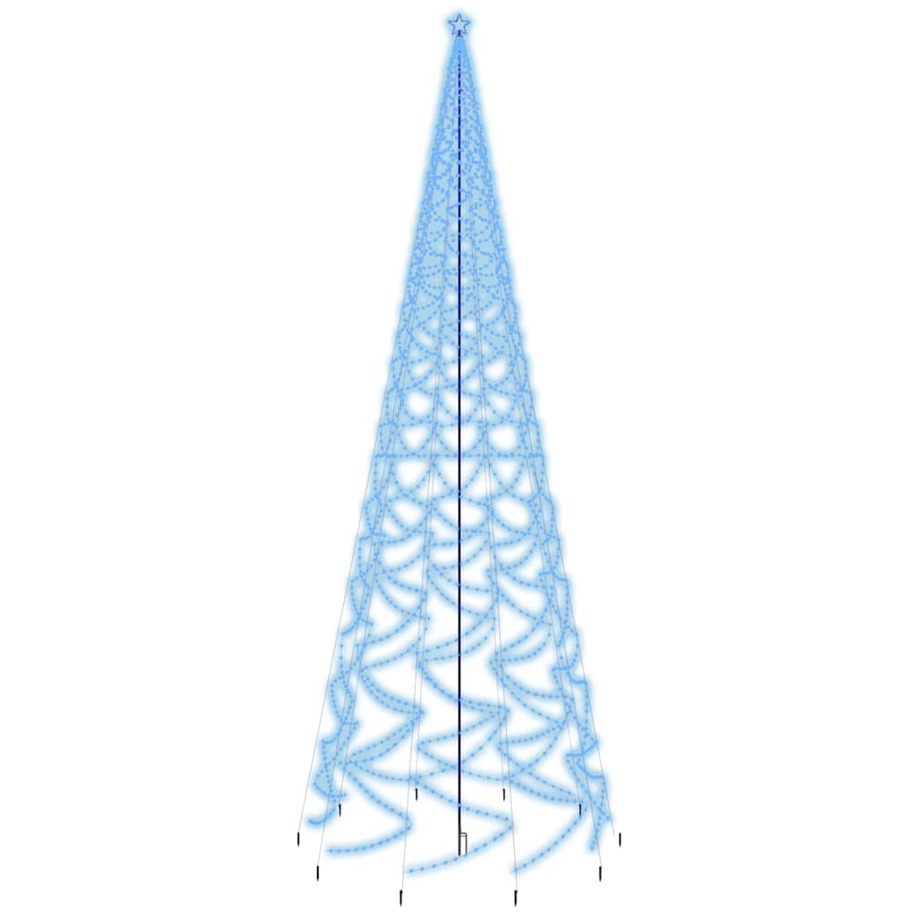 vidaXL Árbol de Navidad con pincho 3000 LED azul 800 cm
