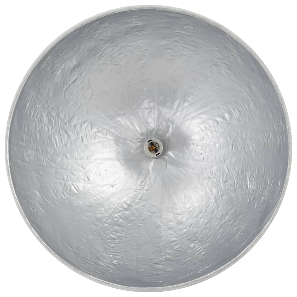 vidaXL Lámpara colgante blanco y plateado E27 Ø50 cm