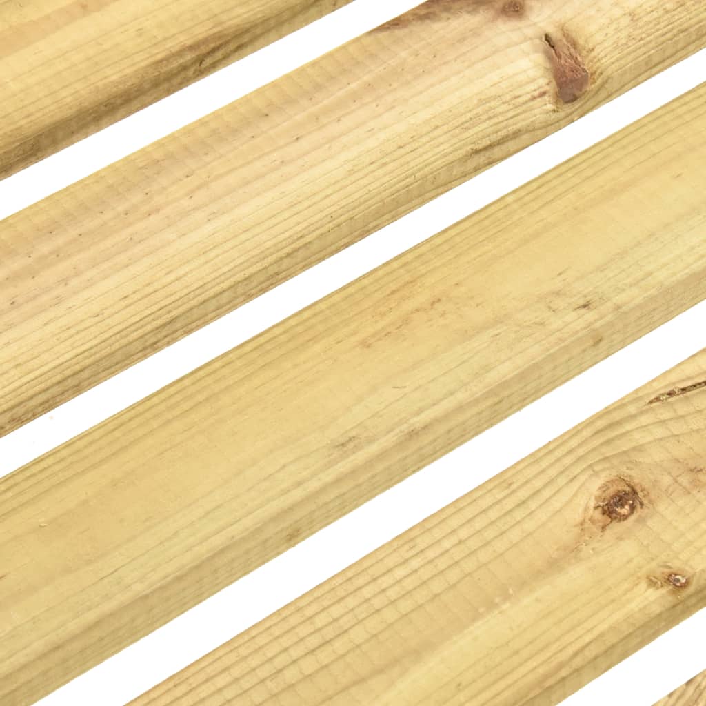 vidaXL Banco de jardín de madera de pino impregnada 120 cm