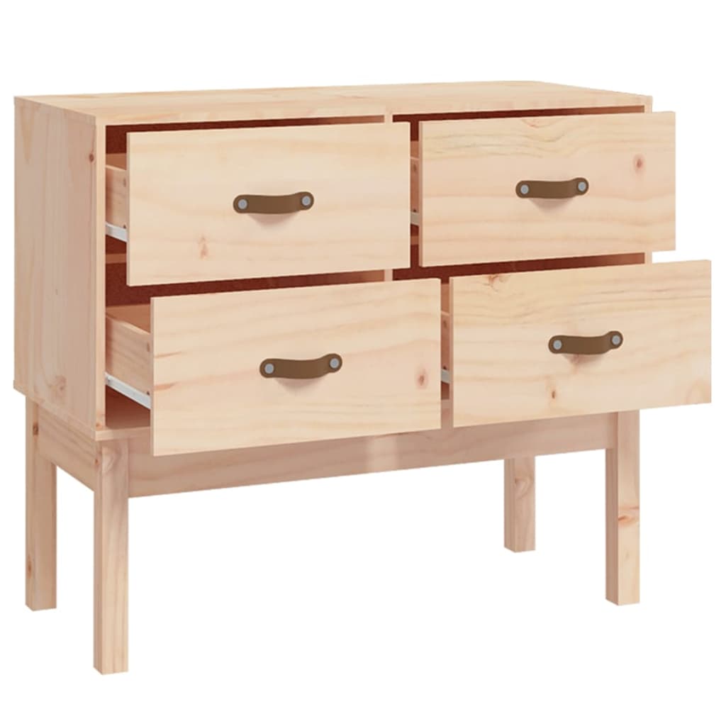 vidaXL Mueble consola de madera maciza de pino 90x40x78 cm
