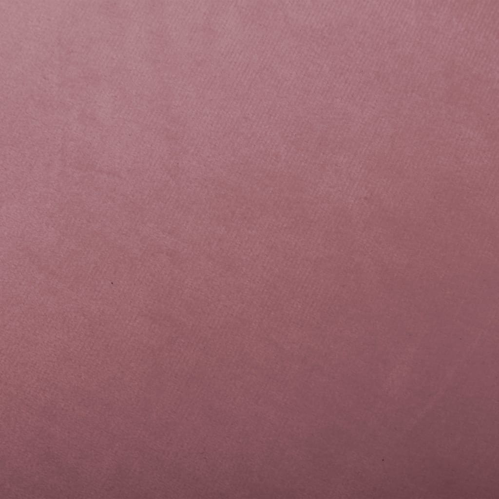 vidaXL Silla mecedora de terciopelo rosa