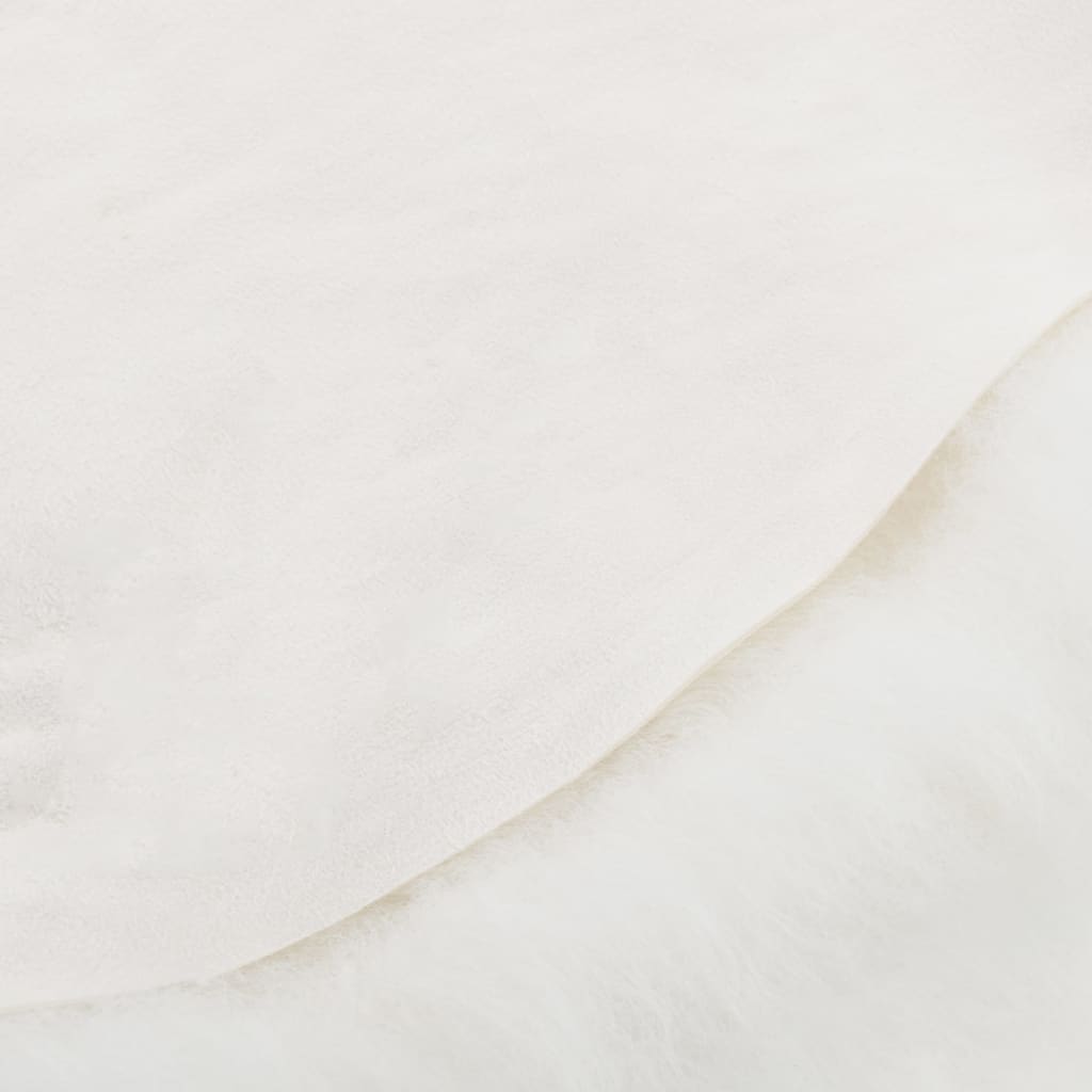 vidaXL Cubierta de asiento de piel de oveja islandesa crema 70x110 cm